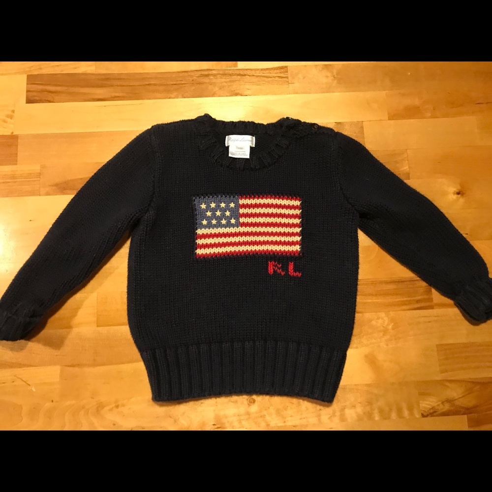 RL Ralph Lauren Boys Cotton Crewneck Sweater